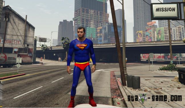 Superman мод на скин супермена в гта 5