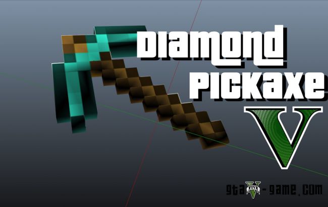 Diamond Pickaxe - кирка из Minecraft в gta 5