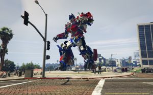 Статуи Optimus + Ironman - новые статуи в gta 5