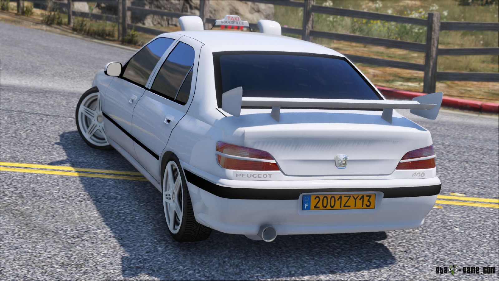 Peugeot 406 Taxi - машина из фильма Такси в гта 5 » Файлы и моды для gta 5  на пк