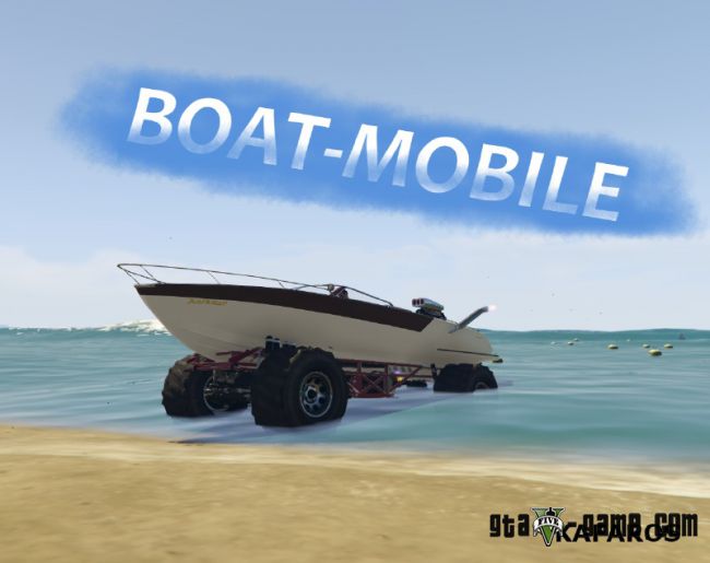 Boat-Mobile - мод на лодку машину монстра в гта 5