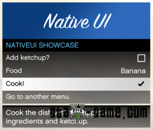 NativeUI Library - базовая библиотека для меню в модах
