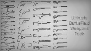 Ultimate Battlefield Weapons Pack - большой пак оружий из Battlefield 3,4 и Hardline в GTA 5