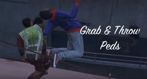 Grab & Throw Peds - хватай и кидай людей в гта 5