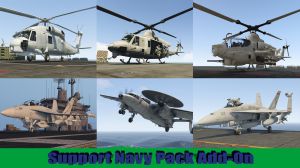 Support Navy Pack - три вертолета и три самолета