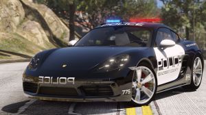 Porsche 718 Cayman S полиция из  Hot Pursuit
